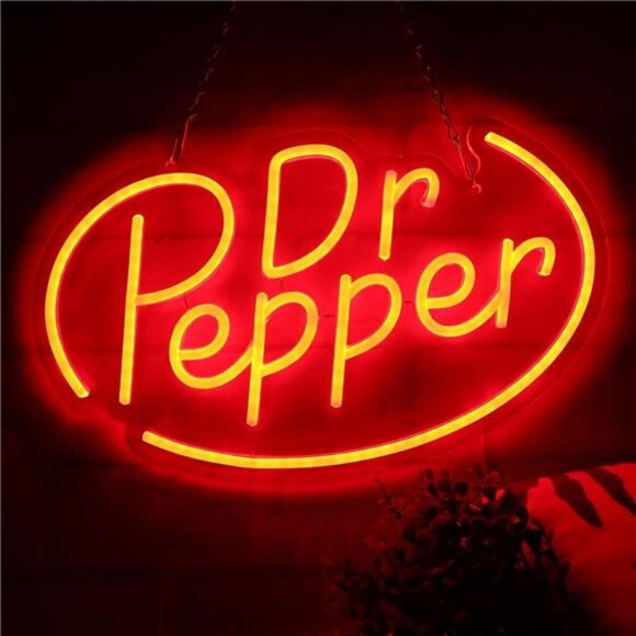 Dr Pepper Soda Pop LED Neon Sign Man Cave Store Shop Business Restaurant Retro - Picture 1 of 7